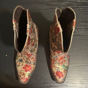 Roper Multicolor Floral Ankle Booties
